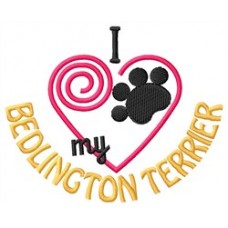 I Heart My Bedlington Terrier Short-Sleeved T-Shirt