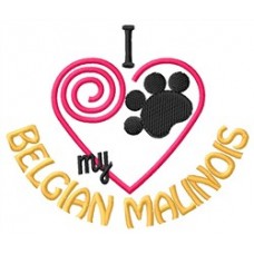 I Heart My Belgian Malinois Short-Sleeved T-Shirt