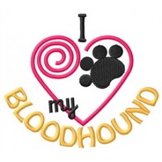I Heart My Bloodhound Short-Sleeved T-Shirt