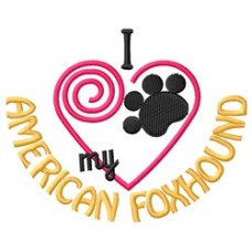 I Heart My American Foxhound Short-Sleeved T-Shirt