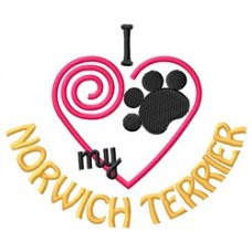 I Heart My Norwich Terrier Short-Sleeved T-Shirt