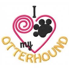 I Heart My Otterhound Short-Sleeved T-Shirt