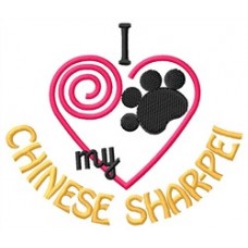 I Heart My Chinese Shar Pei Short-Sleeved T-Shirt