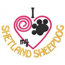 I Heart My Shetland Sheepdog Short-Sleeved T-Shirt