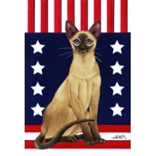 Siamese Cat Patriot Flag