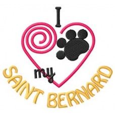 I Heart My Saint Bernard Short-Sleeved T-Shirt