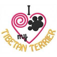 I Heart My Tibetan Terrier Short-Sleeved T-Shirt